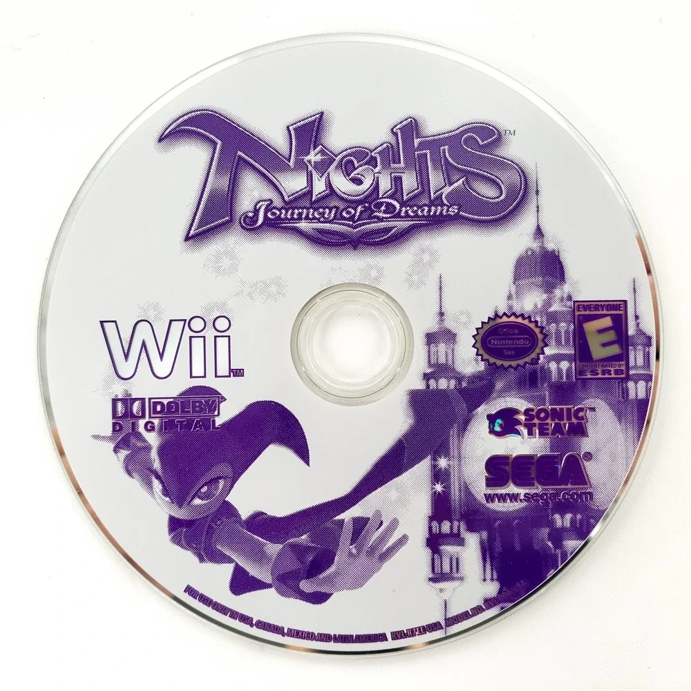 Nights: Journey of Dreams (Nintendo Wii, 2007) Complete Tested & Works